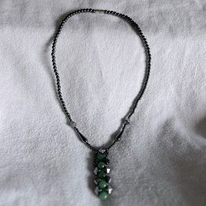 Pretty green and black necklace